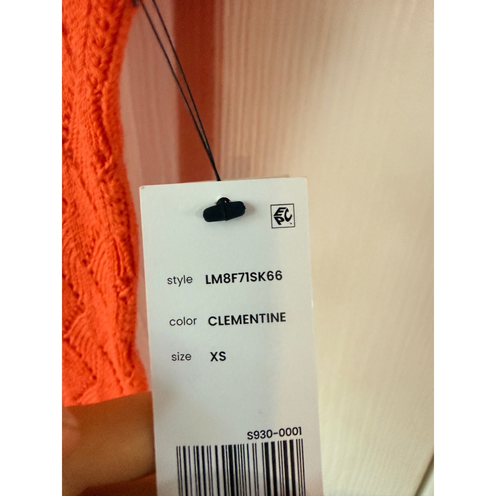 Liverpool Los Angeles Clementine Orange Flutter Sleeve Dolman Sweater Xs — image 5 of 6